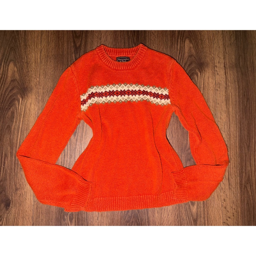 Vintage 90s Women's Abercrombie & Fitch Fall Sweater Size Small